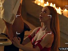 항문핥기, 금발의, 오랄섹스, 키스, 랑제리, 유혹된, 쓰리섬, 젖가슴