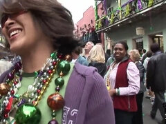 Mardi Gras Party Girls Flashing in Public - SpringbreakLife