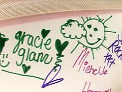 Gracie Glam nineteen yo cutie huge schlong Pov Blowjob and swallow sperm sperm of her lillipop