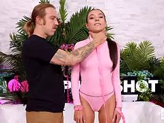 Petite Whore Sasha Tatcha Takes Bryan Gozzling's Big Cock Up Her Ass!