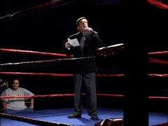 Horny sluts sucking cock in the ring