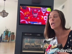 Pov: Stepmom Bounces On It During The Big Game With Cherie Deville