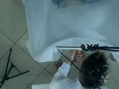 Bissexual, Boquete, Jato de porra, Doutor, Masturbação, Mãe gostosa, Apertar, Uniforme