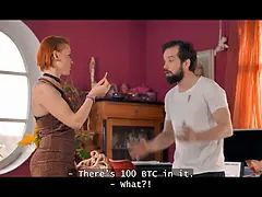 Mature4k. horny mature red haired determined to train her neighbour how to please her cunny