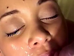 Anal, Grosse bite, Noire, Sucer une bite, Noir ébène, Faciale, Hard, Adolescente