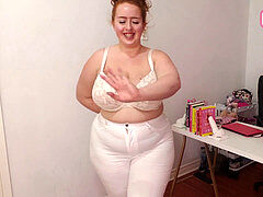 Bbw stor vacker kvinna, Creampie, Grovt språk