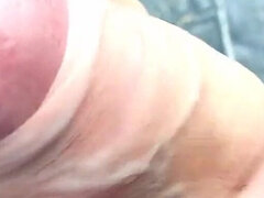 Close-up Jerk off in Jeans