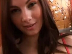 Amatør, Kukk suging, Brunette, Sperm skott, Hjemmelaget, Enorm, Naturlige bryster, Barbert