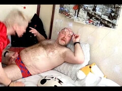 Blondynka, Obciąganie, Puma, Para, Domowej roboty, Gospodyni domowa, Dojrzałe, Żona