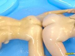 Bikini, Svart, Brunett, Lesbisk, Onani, Verklighet, Mager, Tonåring