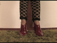 Stora tuttar, Bondage, Brunett, Klackar, Strumpbyxor