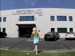 Teen blonde fucking hard on her casting