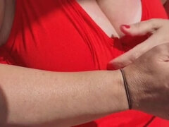 Amatőr, Nagyi, Házi készítésű, Anyuci, Természetes mellek, Olaj, Lógó mellek, Begyek