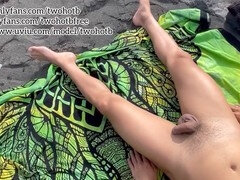 Steamy beach orgy with Twohotb and his stepbro goes wild