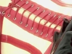 Azjatka, Piękna, Fetysz, Lateks, Lesbijka, Sikanie, Cipka