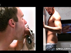 Real straight guy fooled at the gloryhole