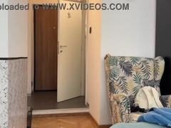 delivery guy gets a full frontal of my best assets