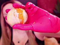 Asmr: Nurse Gloves and Eating Oranges! Arya Grander