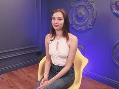 Vika Lita gets her booty spanked during a hot interview