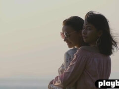 Chica, Morena, Lesbiana, Lencería, Pequeña, Coño, Sexo soft, Adolescente