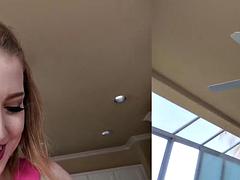 Tussi, Grosser schwanz, Blondine, Blasen, Betrug, Hardcore, Im freien, Pov