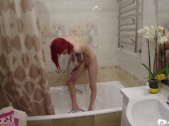 Amatör, Sperma shot, Doggystyle, Hardcore, Hemmagjord, Rödhårig, Tonåring