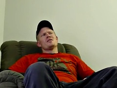 Big Rick jerks off and gets blowjob from amateur black gay guy