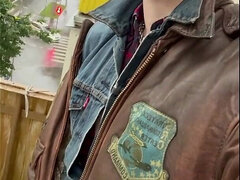 Amateur, Européenne, Cuir, Solo, Rétro ancien