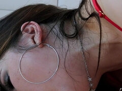 Bella, Culo grosso, Grande cazzo, Tette grandi, Facciale, Lingerie