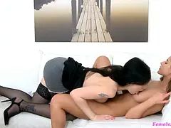Girl agent - sybil kailena's first lesbo casting Pussy Licking & ejaculation