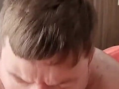 Pik sutte, Sædskud, Håndjob, Ældre kvinde