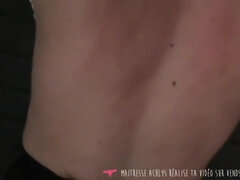 French Sadistic Mistress Whips Her Slave