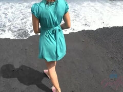 아마추어, 해변, 드레스, 여자친구, 셀카, 보지, 면도된, 빼빼한