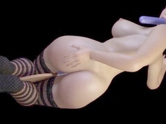Backside, bum, big boobs