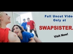 Brother Sister Swap Foursome by the Pool