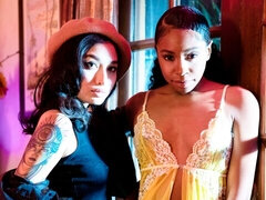 69 negenenzestig, Zwart, Zwart, Vingeren, Zoenen, Lesbisch, Kut duiken, Tiener