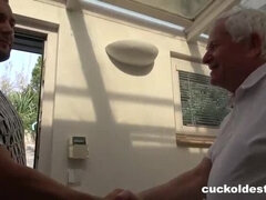 Granny Gets Cuckolded in Hot Anal Threesome with Young Studs