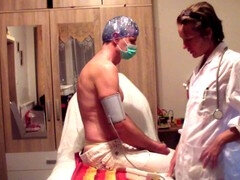 Youthful Russian doctor Nicole Love And Passion examines and dominates her new patient with ass play