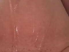 Amatör, Badrum, Avsugning, Par, Europeisk, Milf, Kissar, Fitta