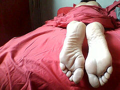 jizz on her fabulous soles