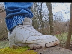 Leie, Europäisch, Fußfetisch, Im freien, Solo