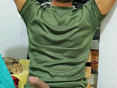 Soldier Masturbates Until He Gets All His Milk