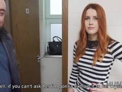 18 jaar, Tsjechisch, Hd, Geld, Klein, Roodharige vrouw, Tiener, Tieten likken