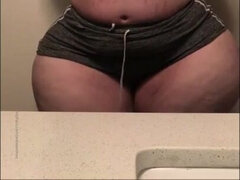 Amatør, Stor svart kvinne, Stor rumpe