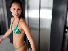 Amatorka, Bikini, Zdrada, Sperma, Dziewczyna, Mąż, Orgazm, Kurwa