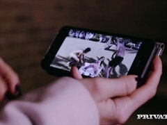 Store pupper, Brunette, Europeisk, Ansiktssperm, Hardcore, Milf, Utendørs, Fitte