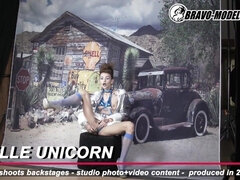 Sex hungry Adelle Unicorn and Adelle at reality clip