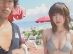 Alluring Japanese huzzy out of the house