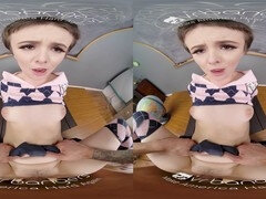 Sucer une bite, Petite femme, Public, Jarretelles, Adolescente