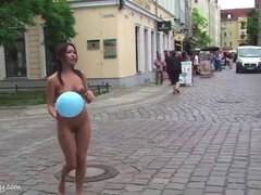 Rumpe, Kukk suging, Brunette, Pikk, Hunn, Orgasme, Utendørs, Alene